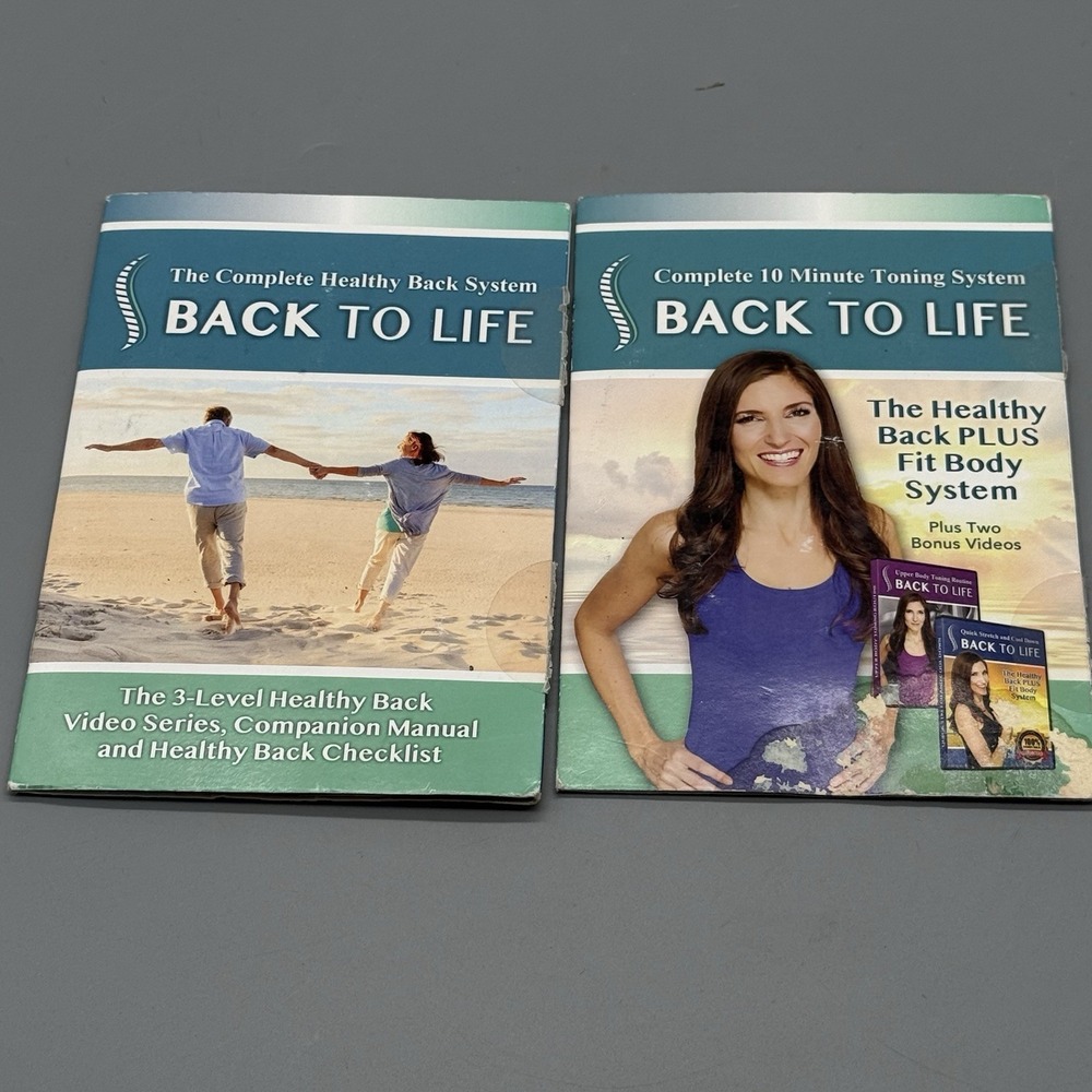 Back‎ To Life DVD Set - Healthy Back System - Emily Lark 2 DVD Set W Booklet
